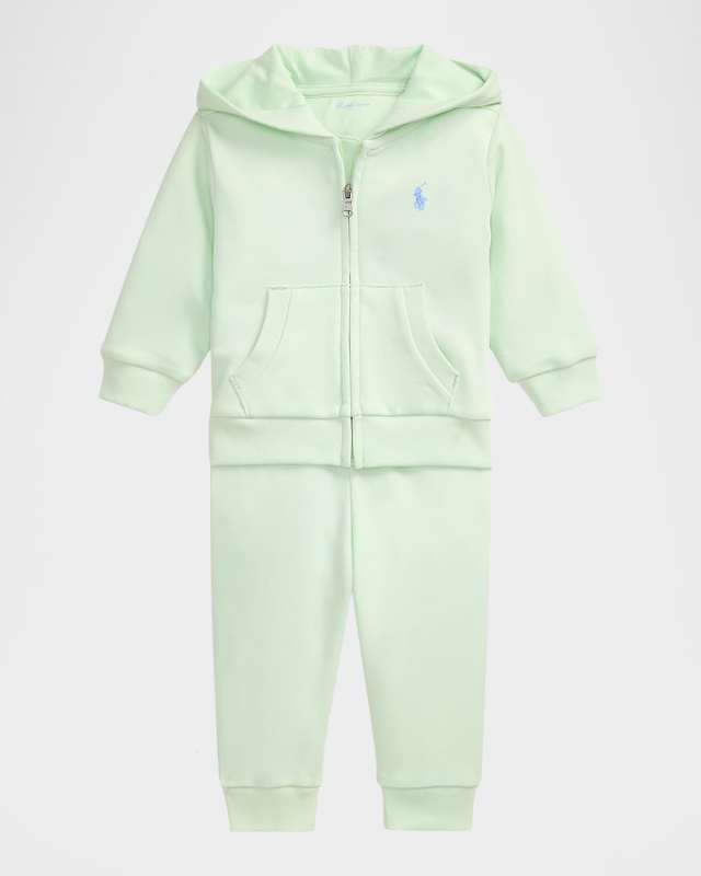 Boy's French Terry Hoodie and Pants Set, Size 3M-24